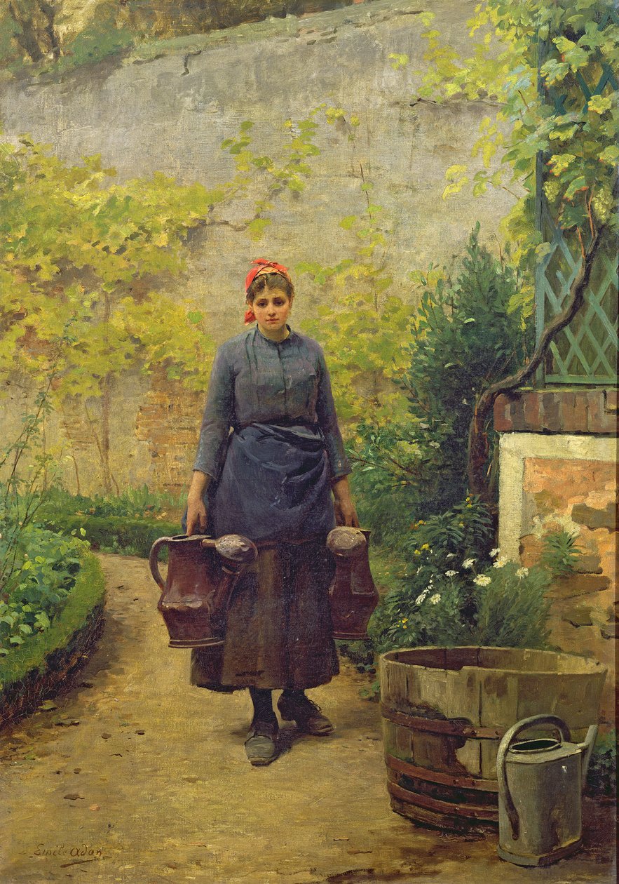 Kvinne med vannkanne av Louis Emile Adan