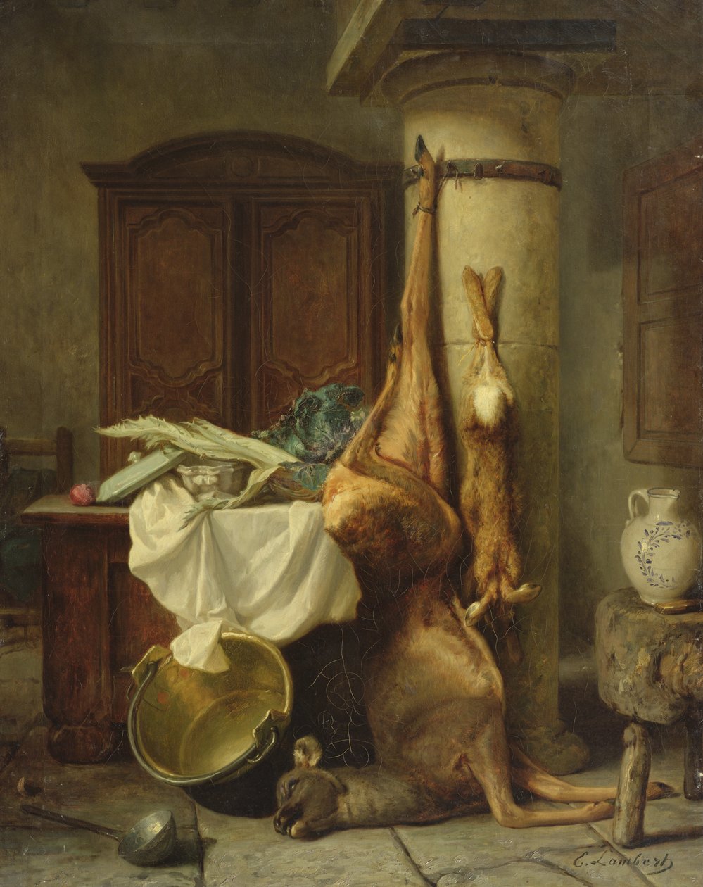 Stilleben av Louis Eugene Lambert