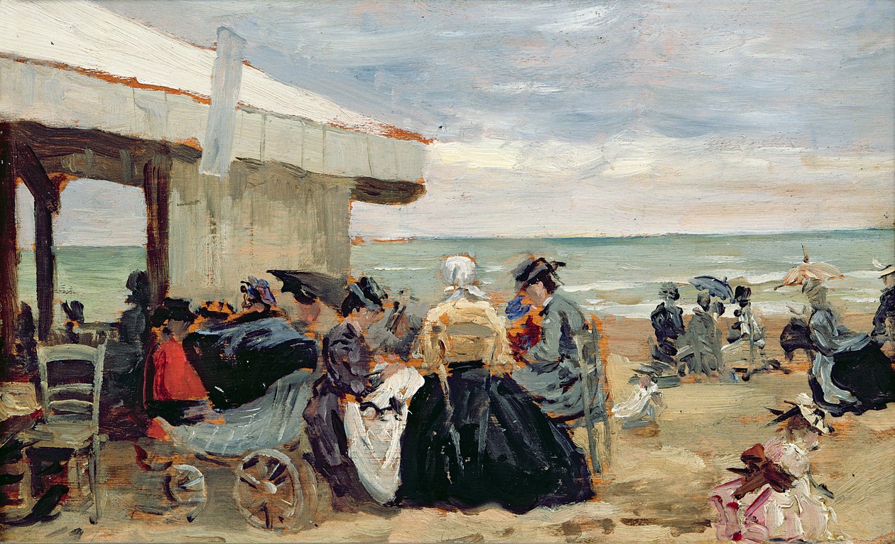 En strandscene av Eugene Louis Boudin