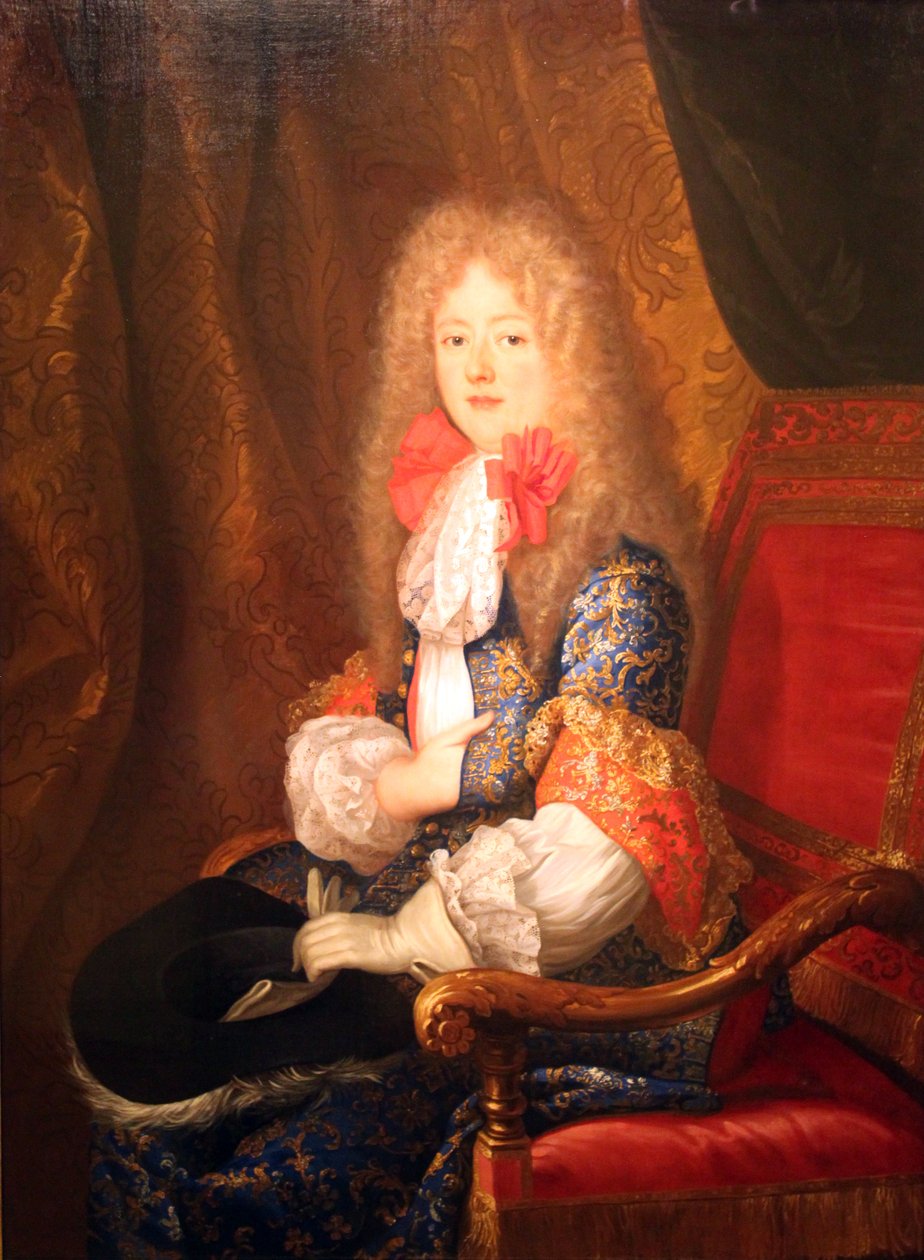 Elisabeth Charlotte av Pfalz, hertuginne av Orléans, i jaktkjole av Louis Ferdinand Elle the Younger