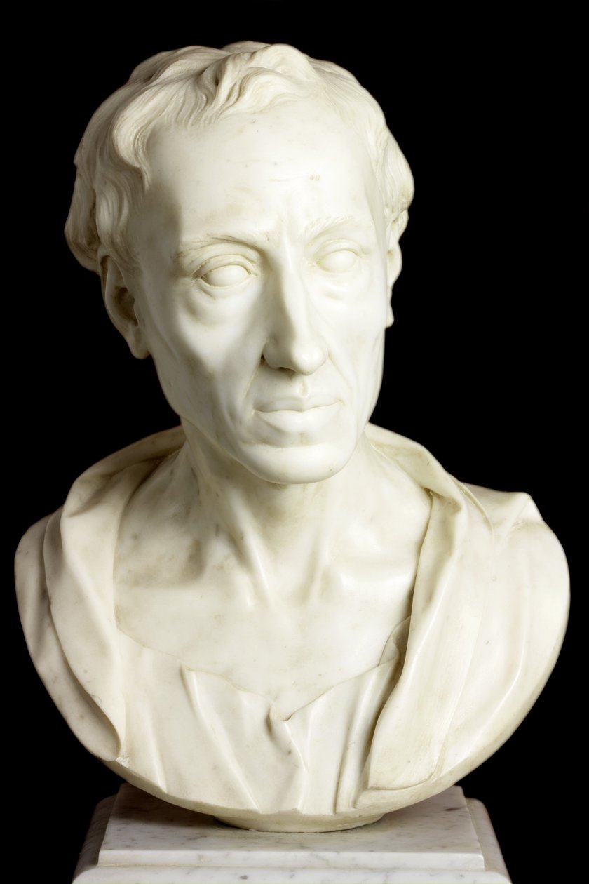 Byste av Alexander Pope, 1741 (marmor) av Louis Francois Roubillac