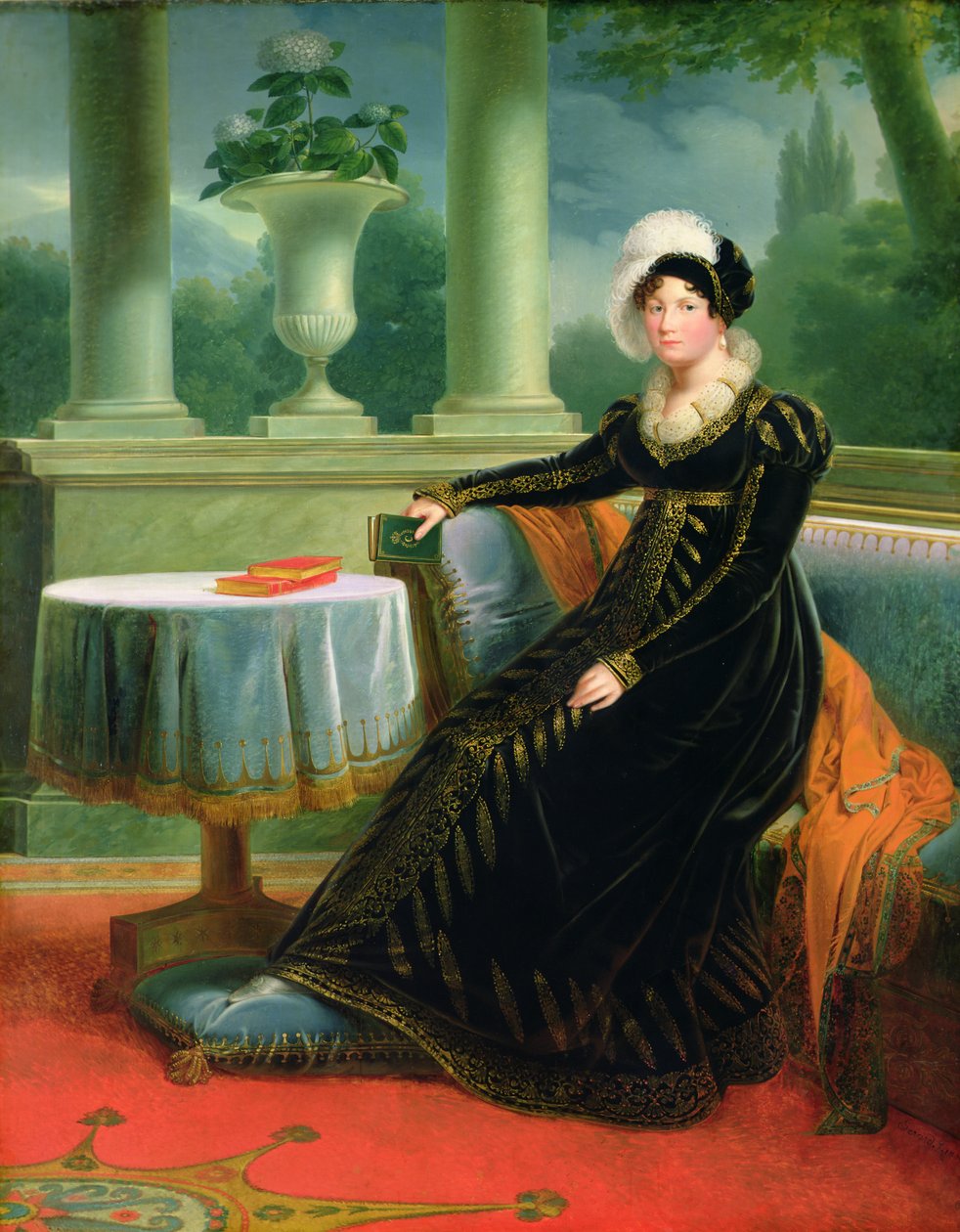 Catherine de Wurtemberg (1783-1835) dronning av Westfalen, ca. 1808 av Louis Francois Aubry