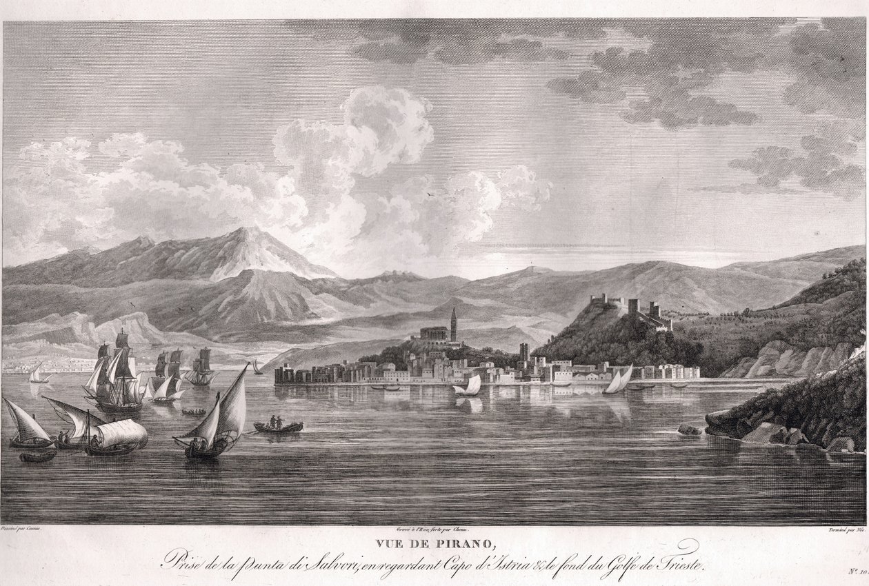 Piran av Louis Francois Cassas