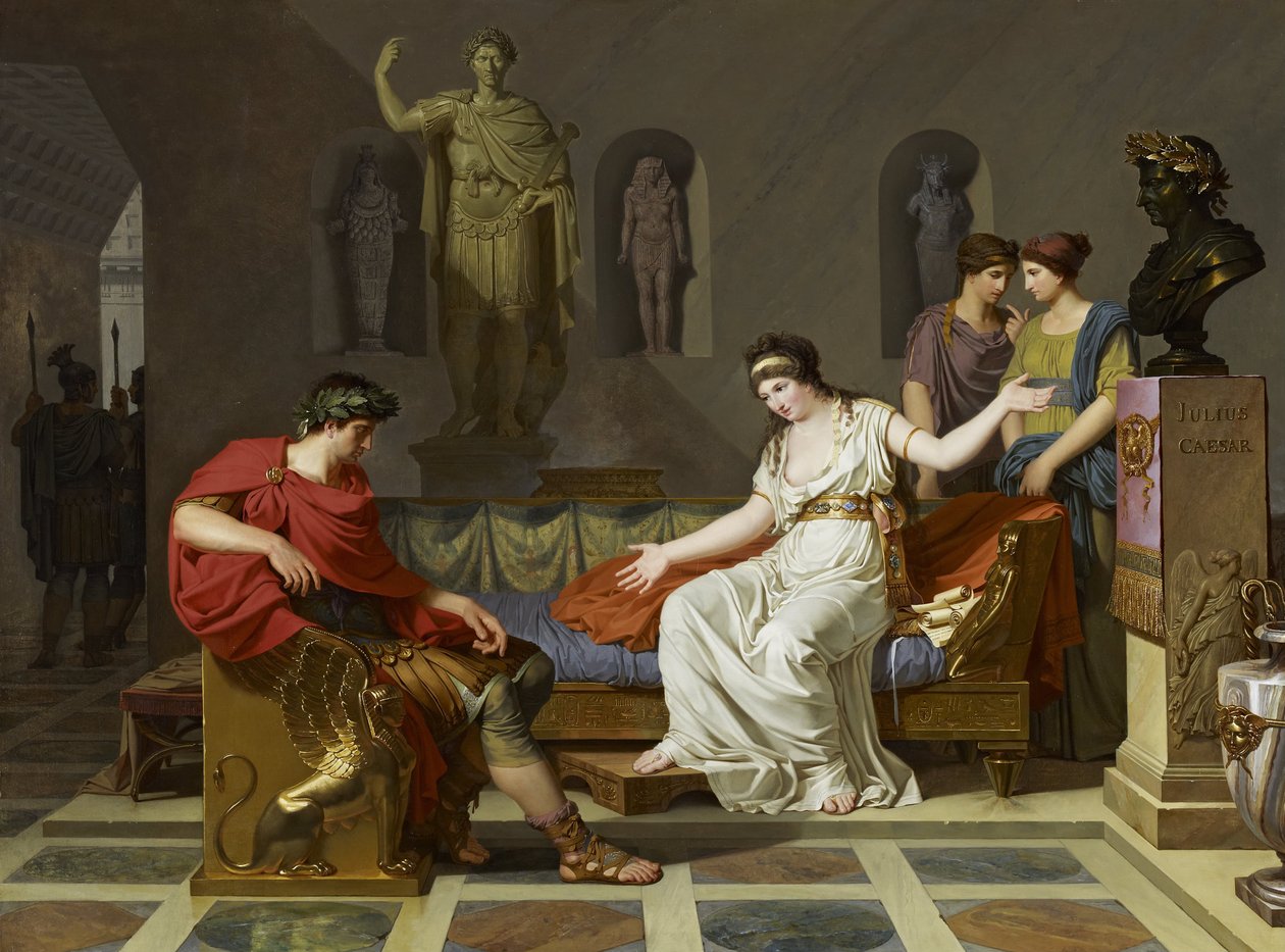 Kleopatra og Octavian av Louis Gauffier
