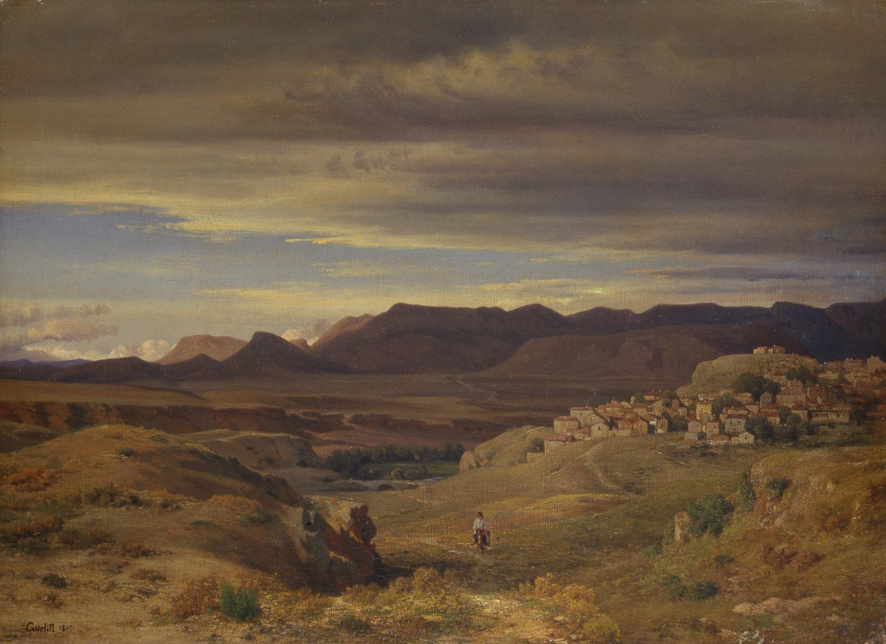 Landskap, 1869 av Louis Gurlitt