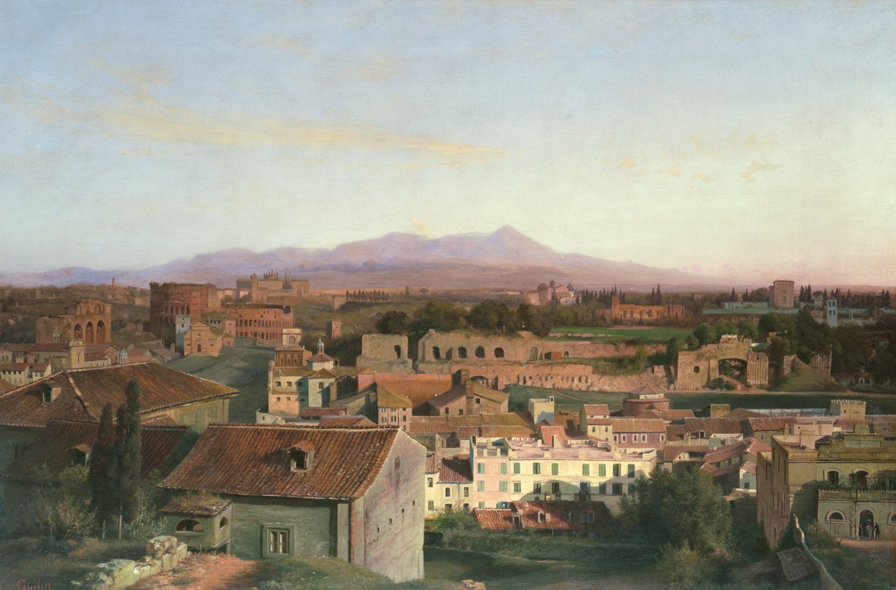 Utsikt fra Roma, 1845 av Louis Gurlitt