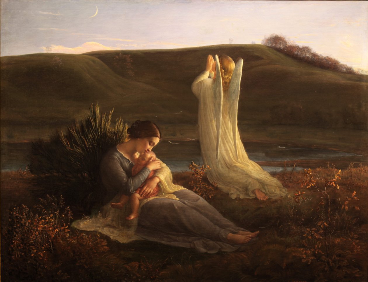Sjelens dikt - Engelen og moren av Louis Janmot