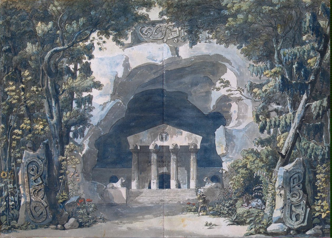 Scenery Sketch for Opera 