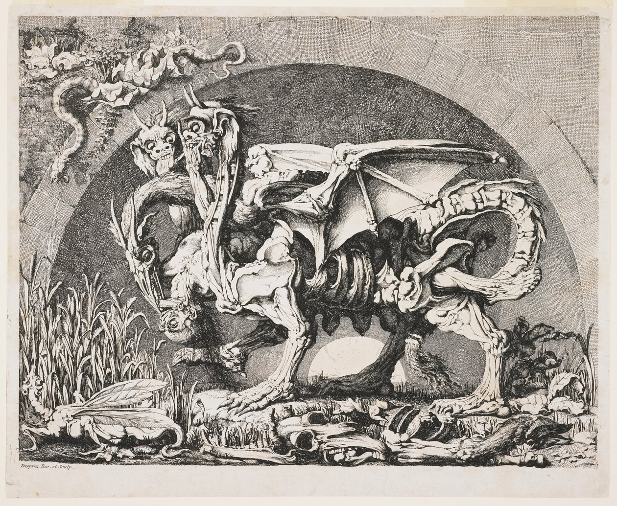 Chimeraen, ca. 1778-1780 av Louis Jean Desprez