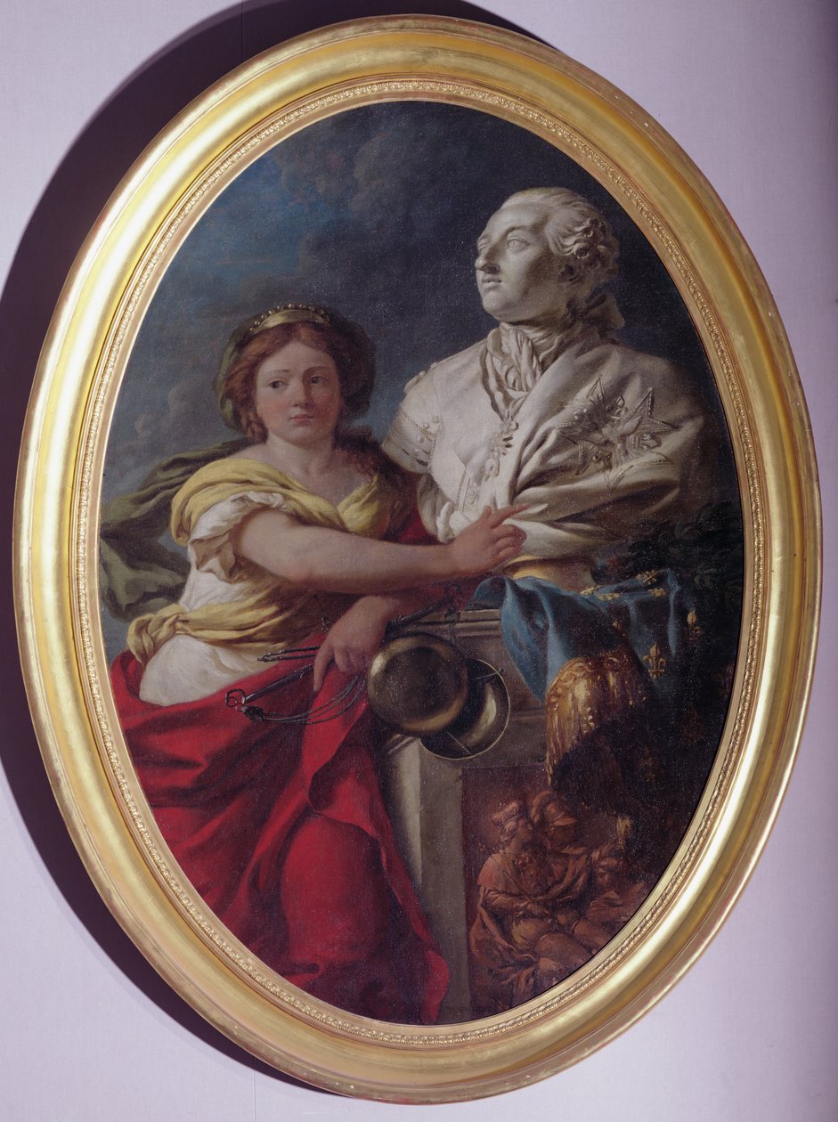 Rettferdighet overveier bysten av Louis XVI av Louis Jean François Lagrenée