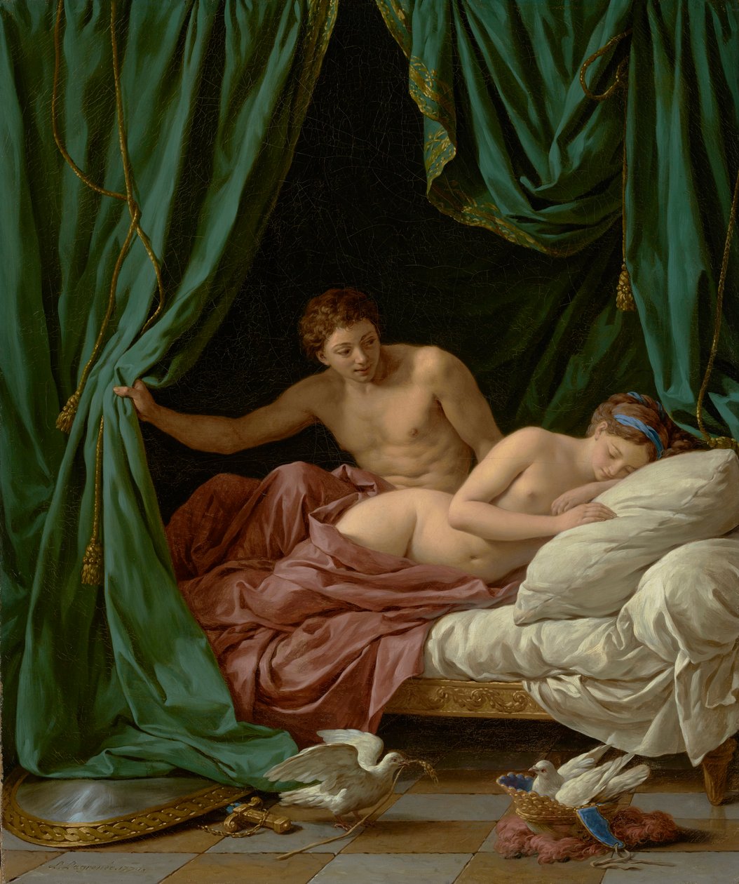 Mars og Venus, Allegory of Peace, 1770 av Louis Jean François Lagrenée