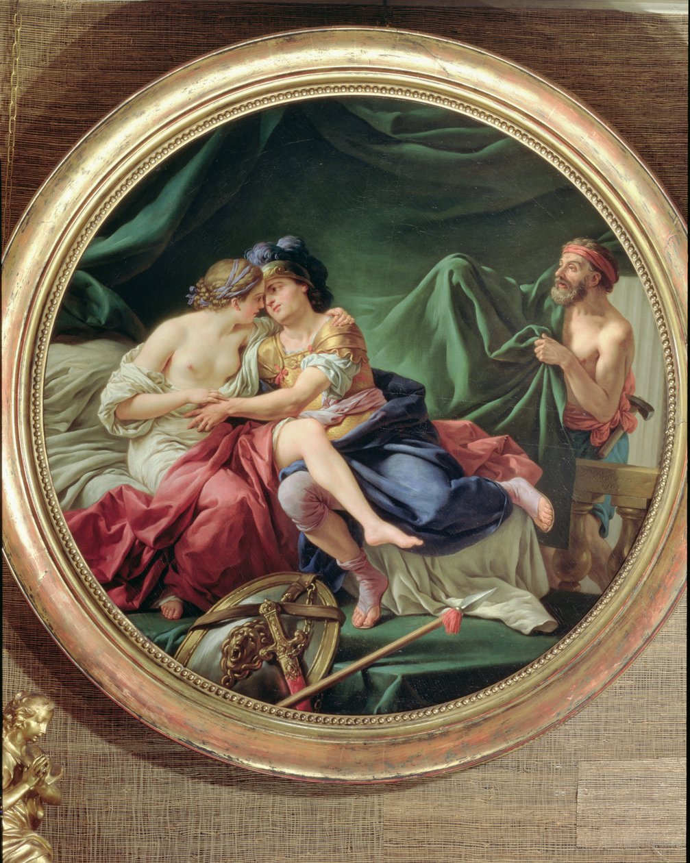 Mars og Venus overrasket av Vulcan, 1768 av Louis Jean François Lagrenée