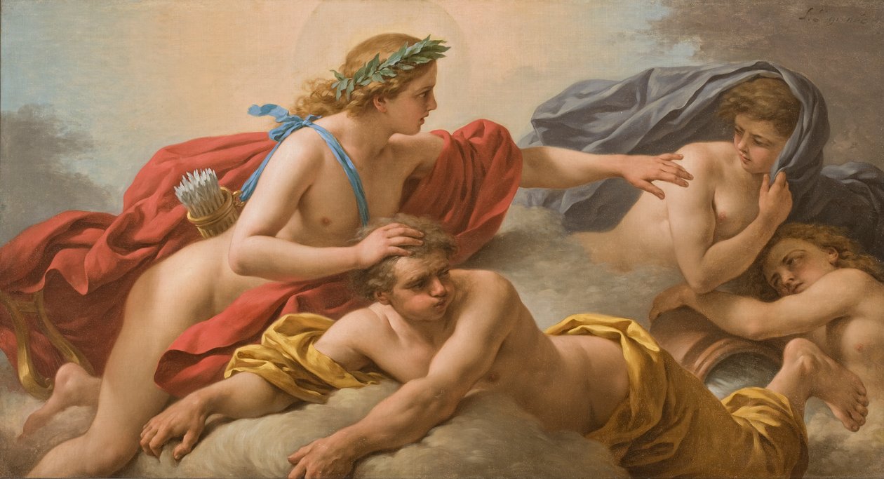 Middag, 1772 av Louis Jean François Lagrenée