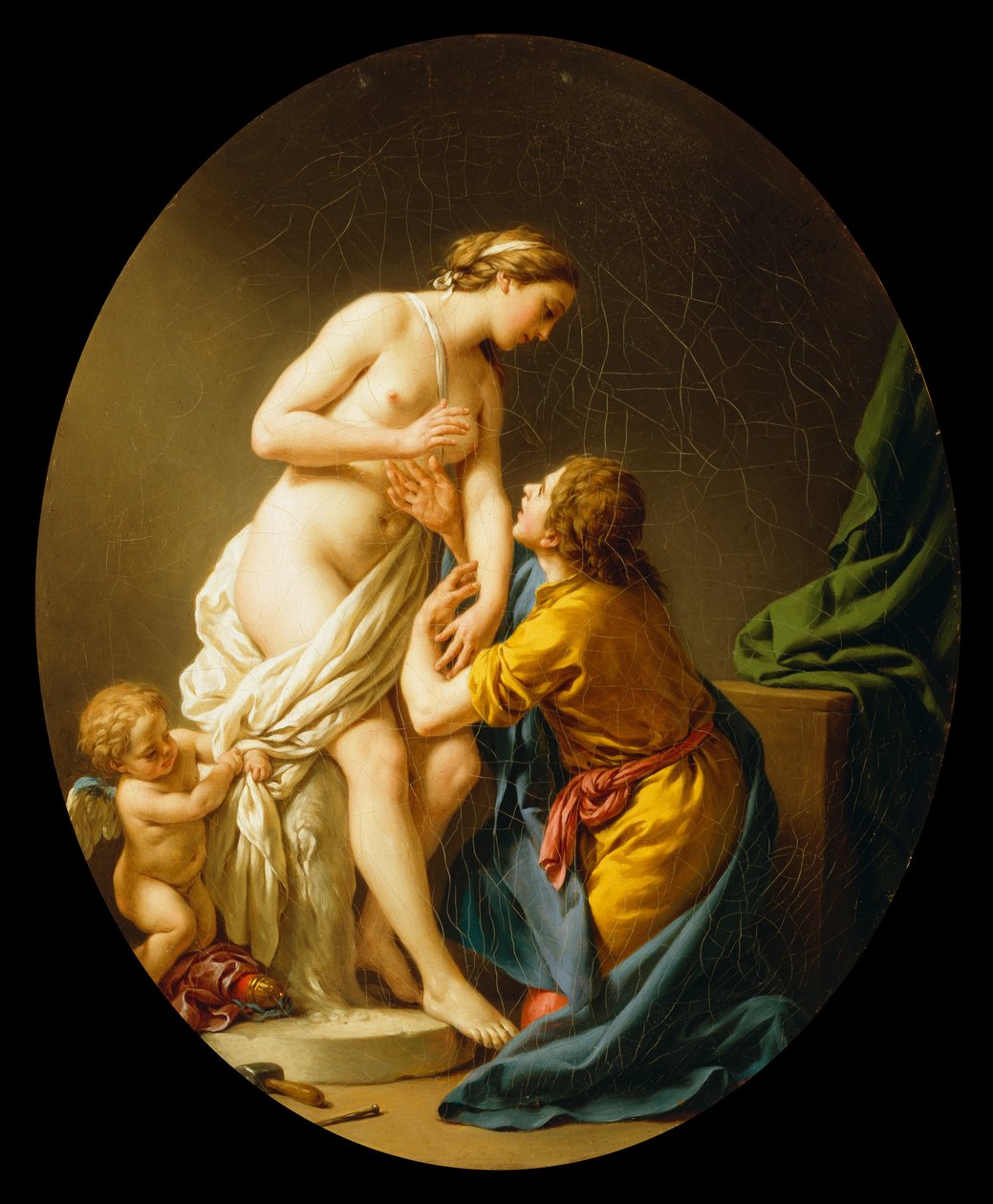 Pygmalion og Galatea, 1781 av Louis Jean François Lagrenée