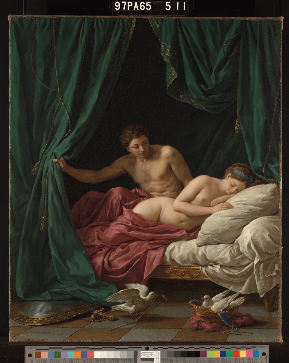 Mars og Venus, Allegory of Peace av Louis Jean François Lagrenée