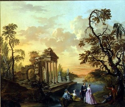 Hyllest til kjærligheten av Louis Joseph Watteau de Lilleattr. to Watteau