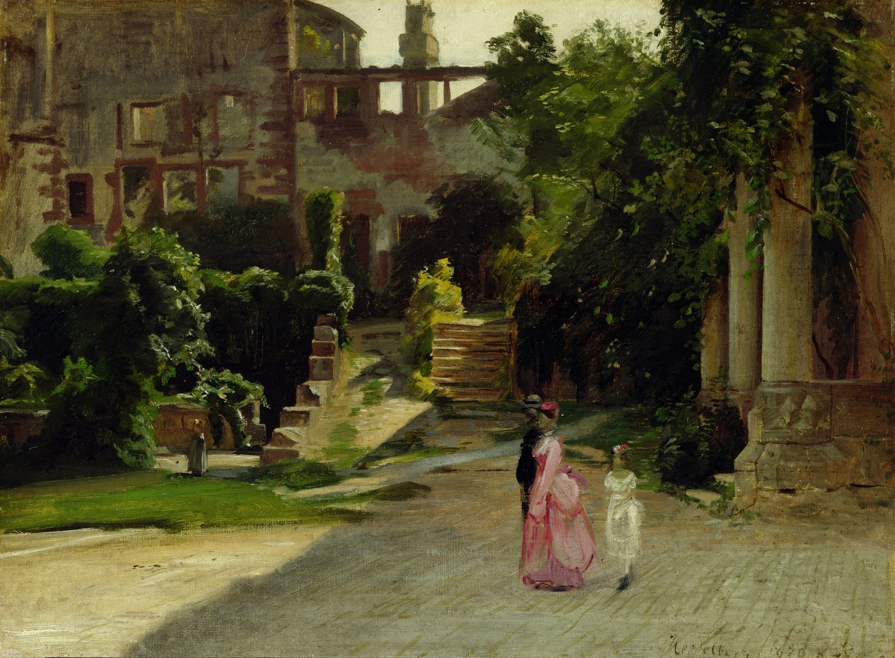 Et Heidelberg slott, 1870 av Louis Kolitz