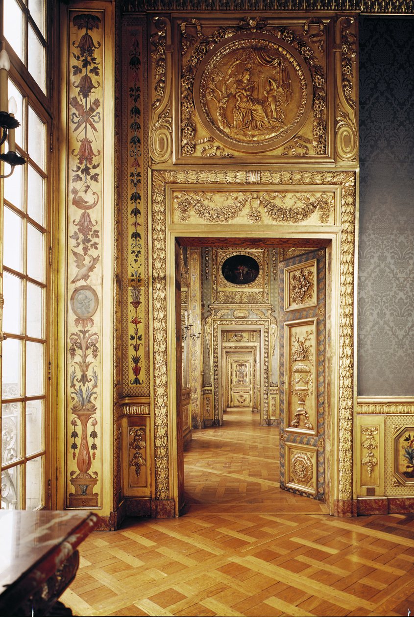Utsikt over enfiladen, 1650-58 av Louis Le Vau