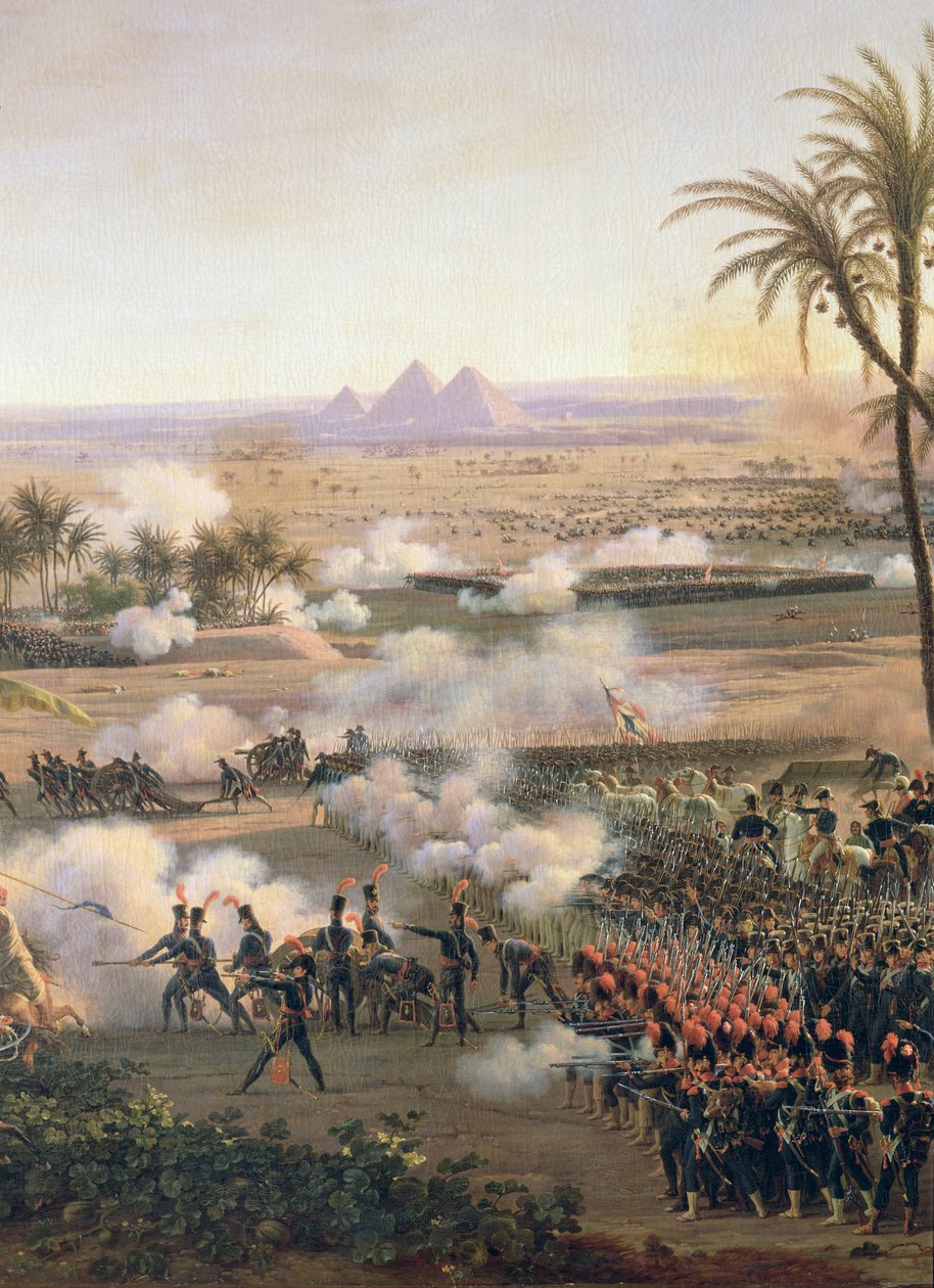 Slaget ved pyramidene, 21. juli 1798, 1806 (detaljer) av Louis Lejeune