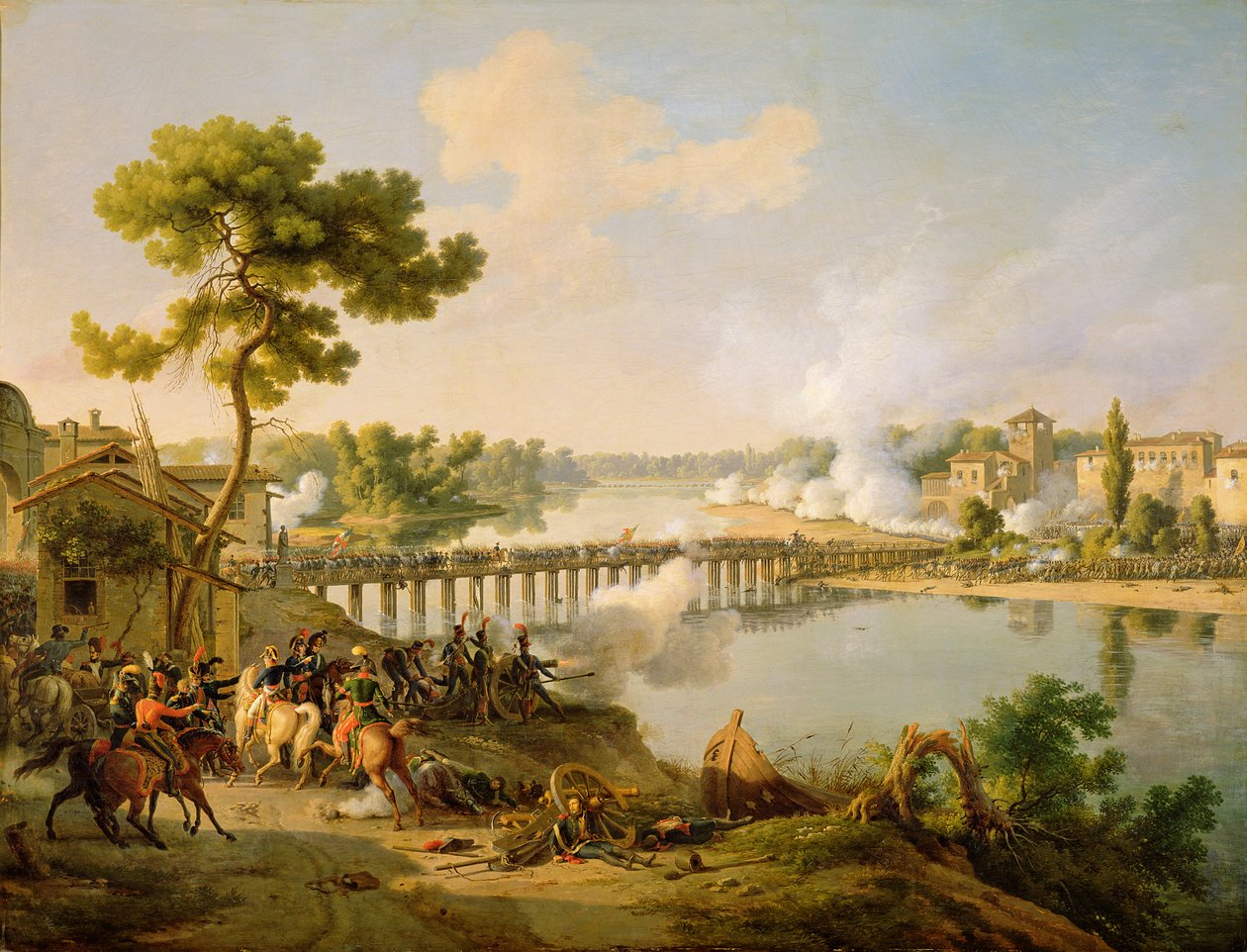 General Bonaparte (1769-1821) gir ordre i slaget ved Lodi, 10. mai 1796, ca. 1804 av Louis Lejeune