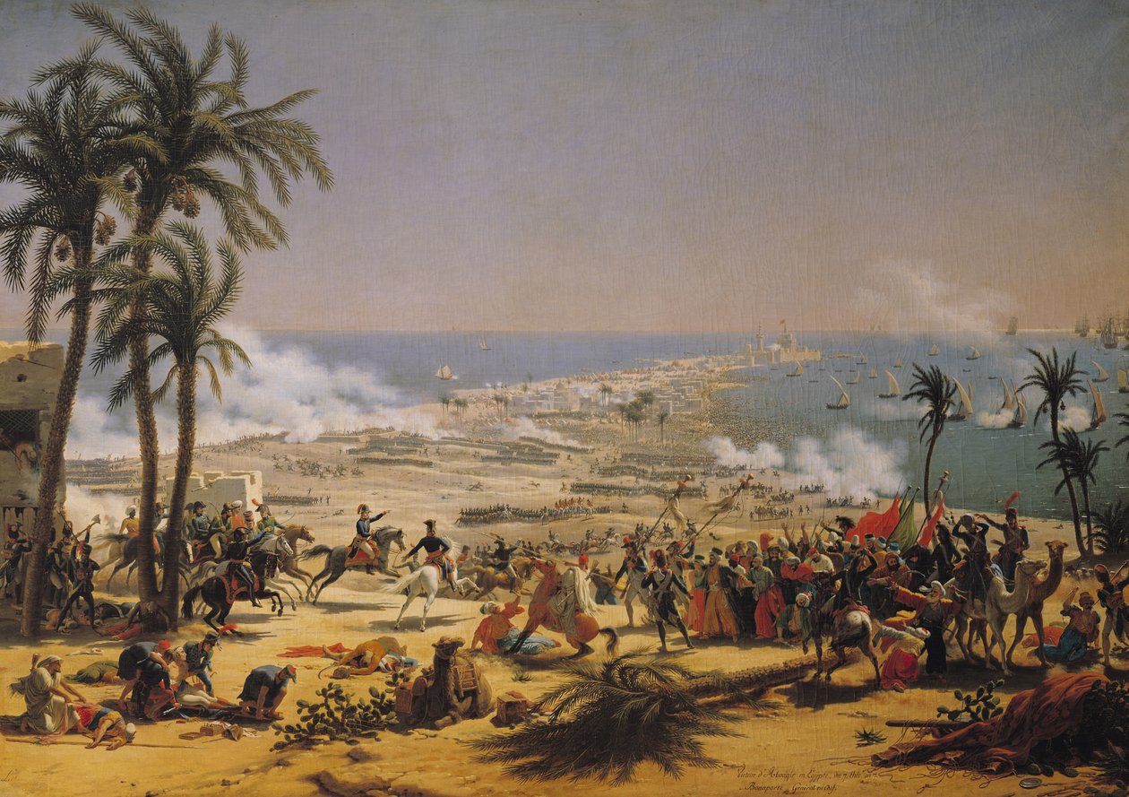 Slaget ved Aboukir, 25. juli 1799 av Louis Lejeune