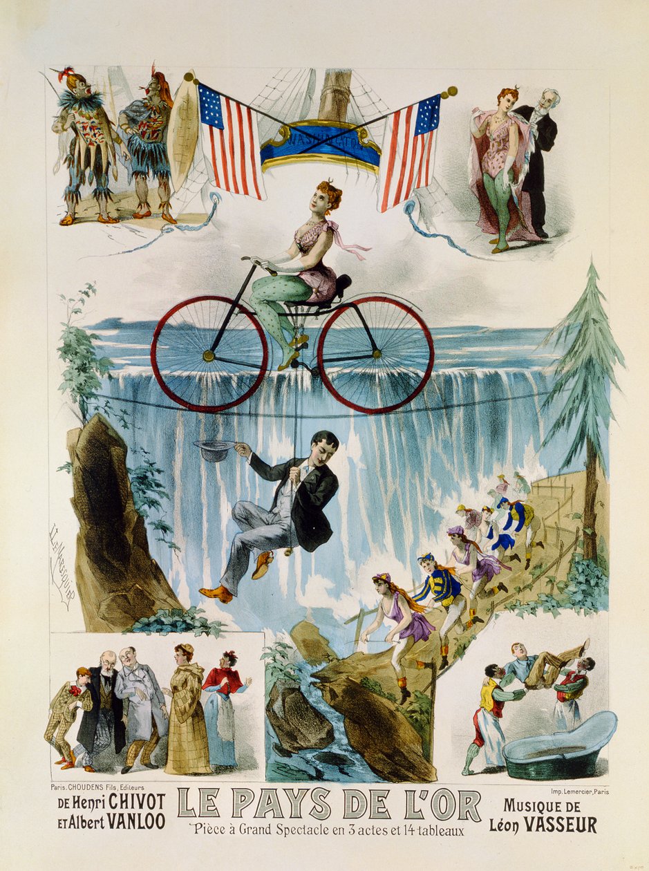 Plakatreklame Le Pays for (Gulllandet), ca. 1880 av Louis Lemaresquier