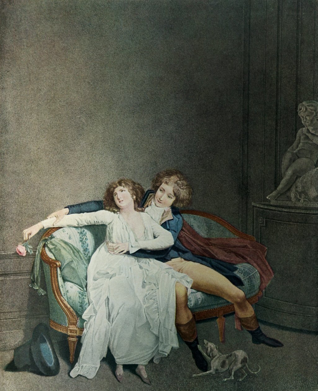 Striden om rosen av Louis Leopold Boilly