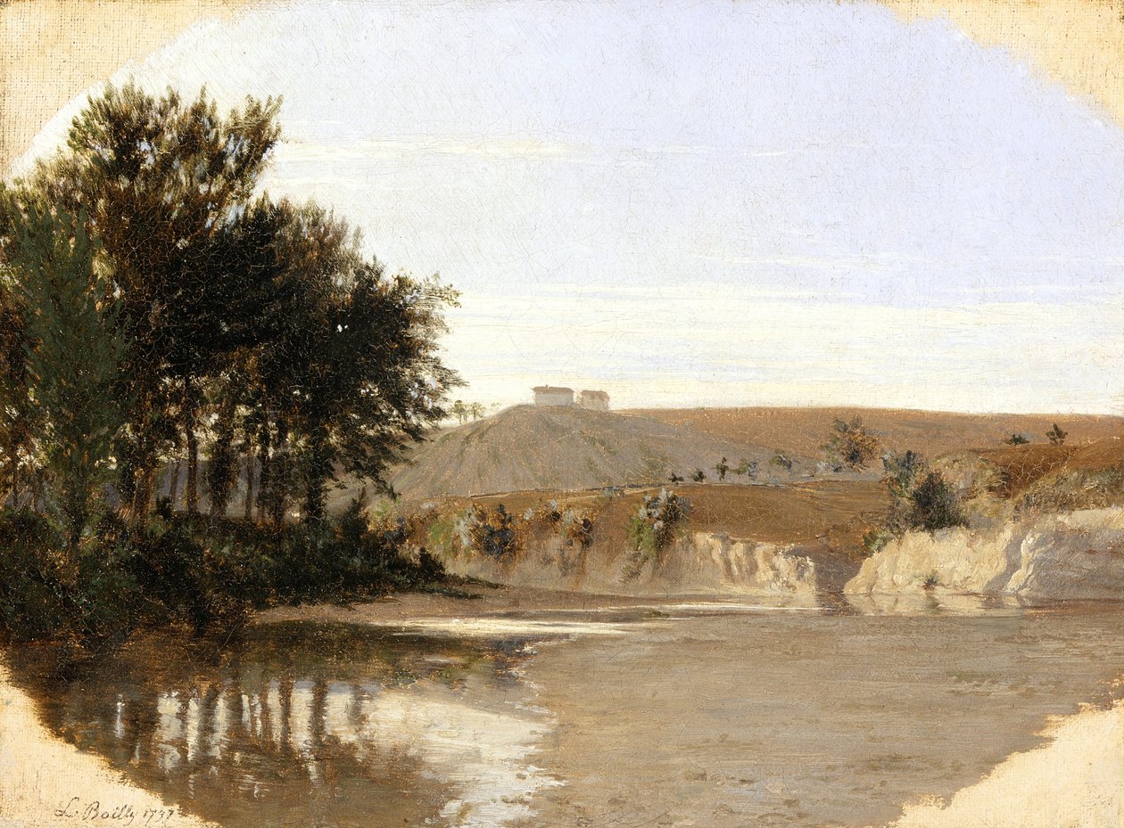 Utsikt over en innsjø, 1797 av Louis Leopold Boilly