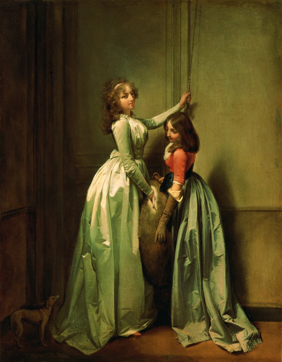 Ved inngangen, 1796-98 av Louis Leopold Boilly