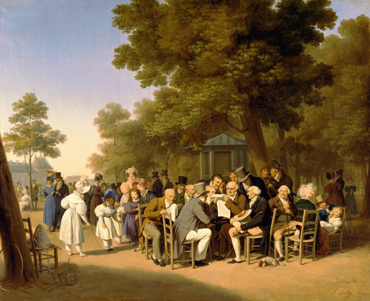 Politikere i Tuileriene, 1832 av Louis Leopold Boilly