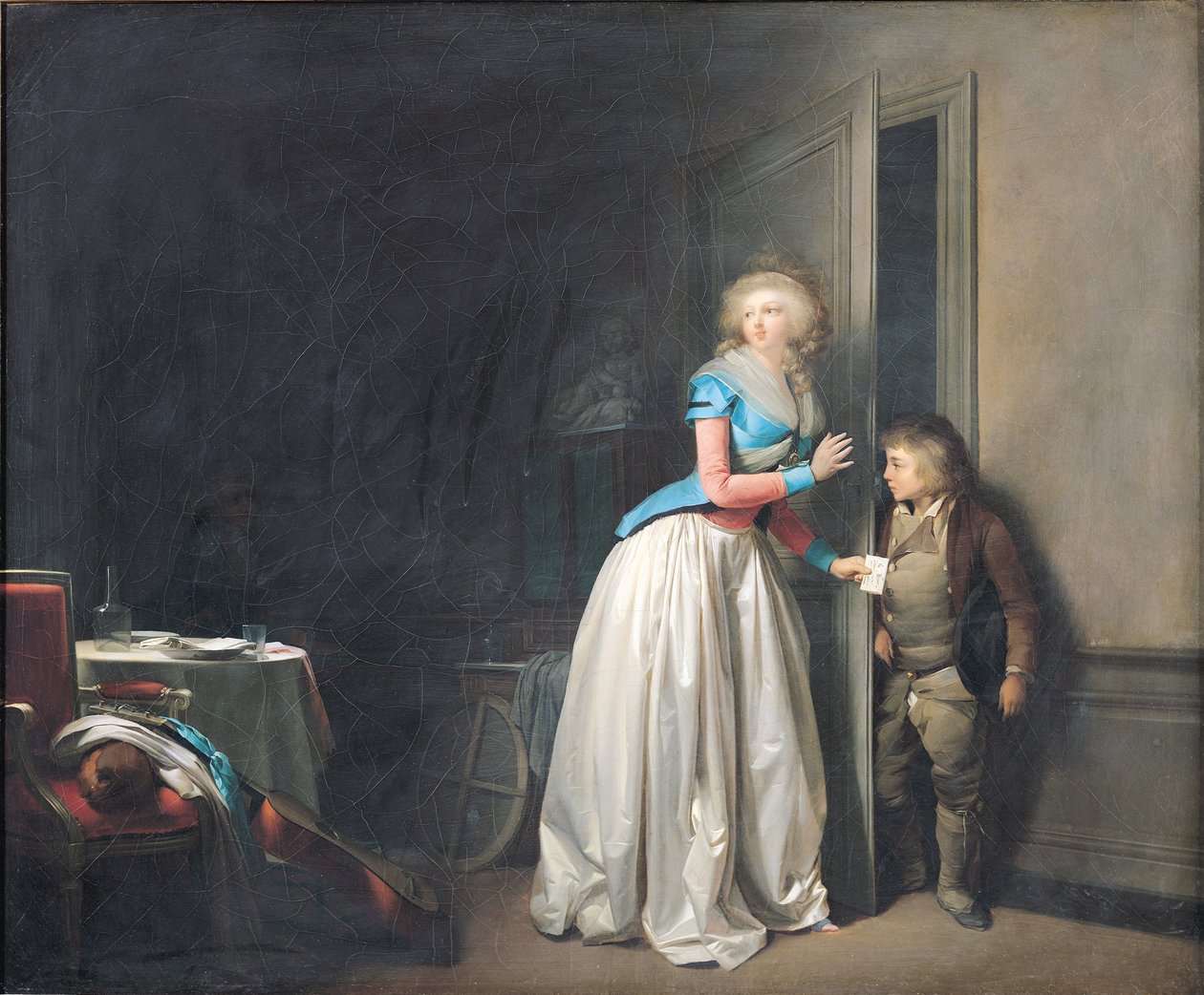 Besøket mottatt, 1789 av Louis Leopold Boilly