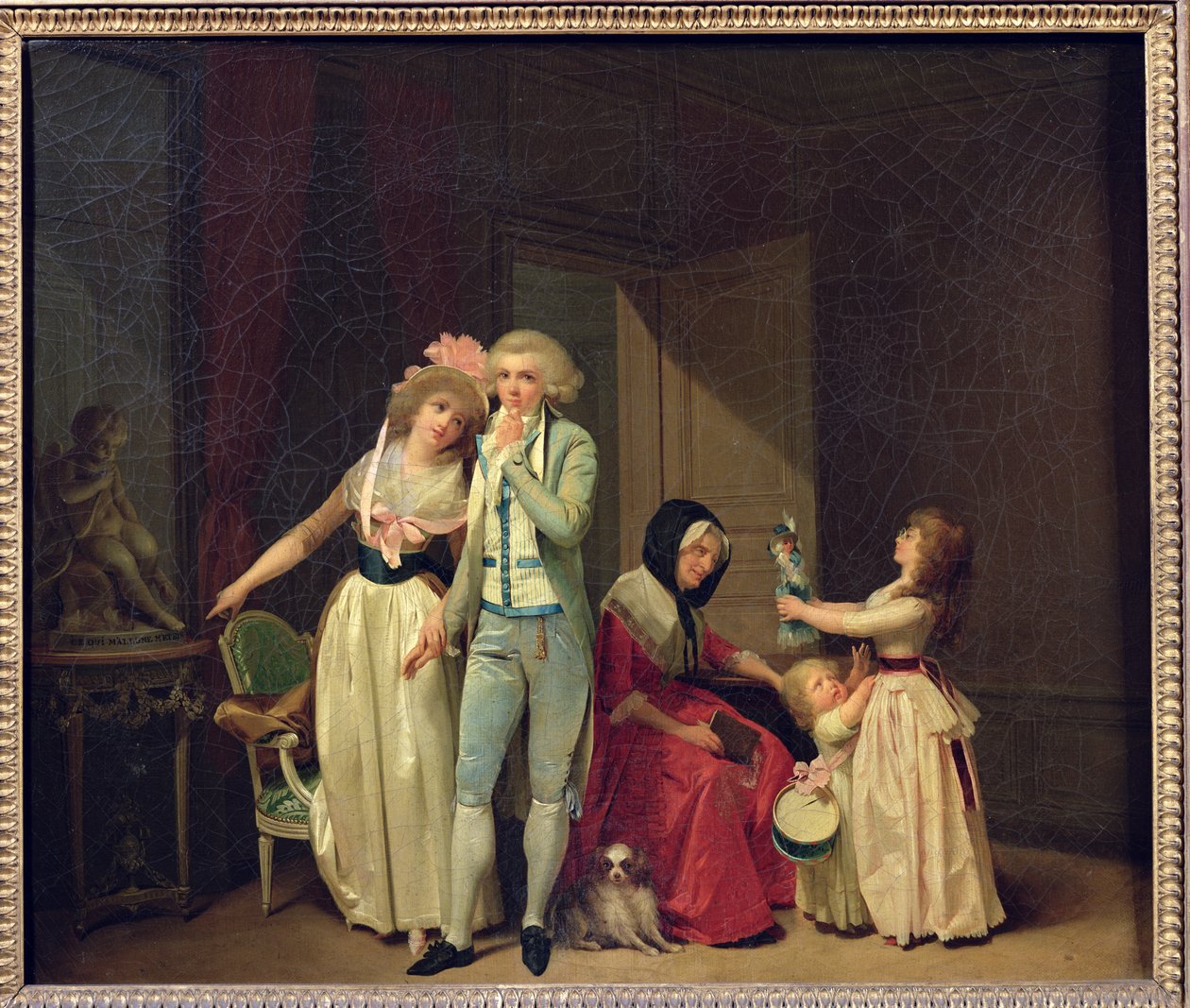 De som inspirerer kjærlighet Slukk den, eller The Philosopher, 1790 av Louis Leopold Boilly