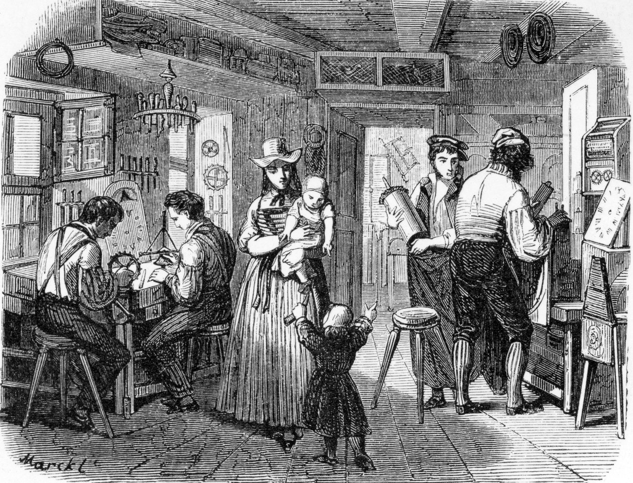 Clockmakers of the Black Forest, illustrasjon fra 