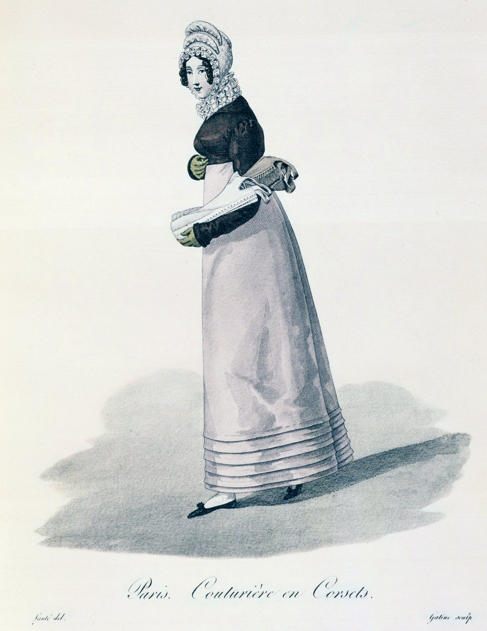 Parisisk korsettmaker, ca. 1830 av Louis Marie Lante
