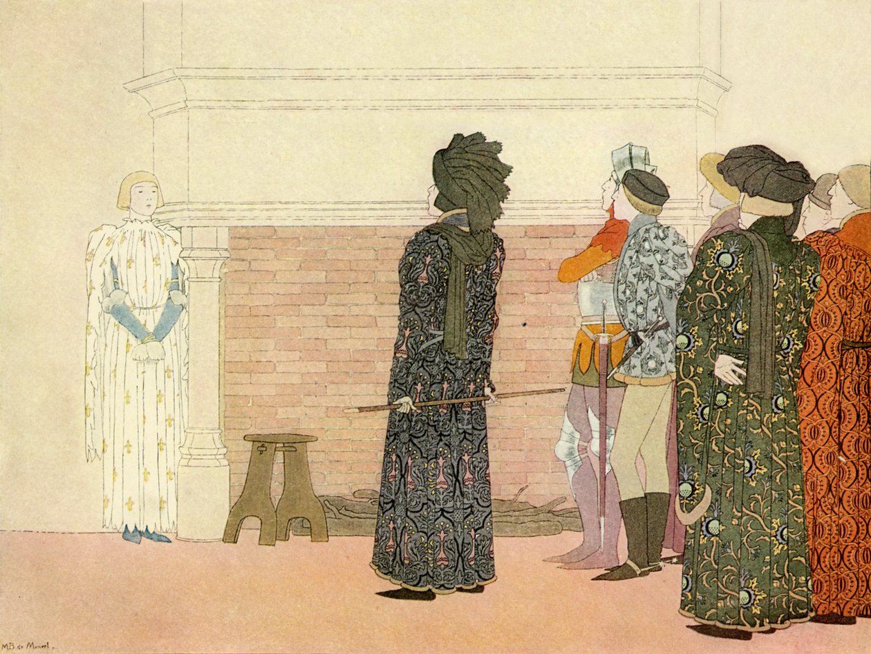 Joan of Arc som fange av engelskmennene av Louis Maurice Boutet de Monvel