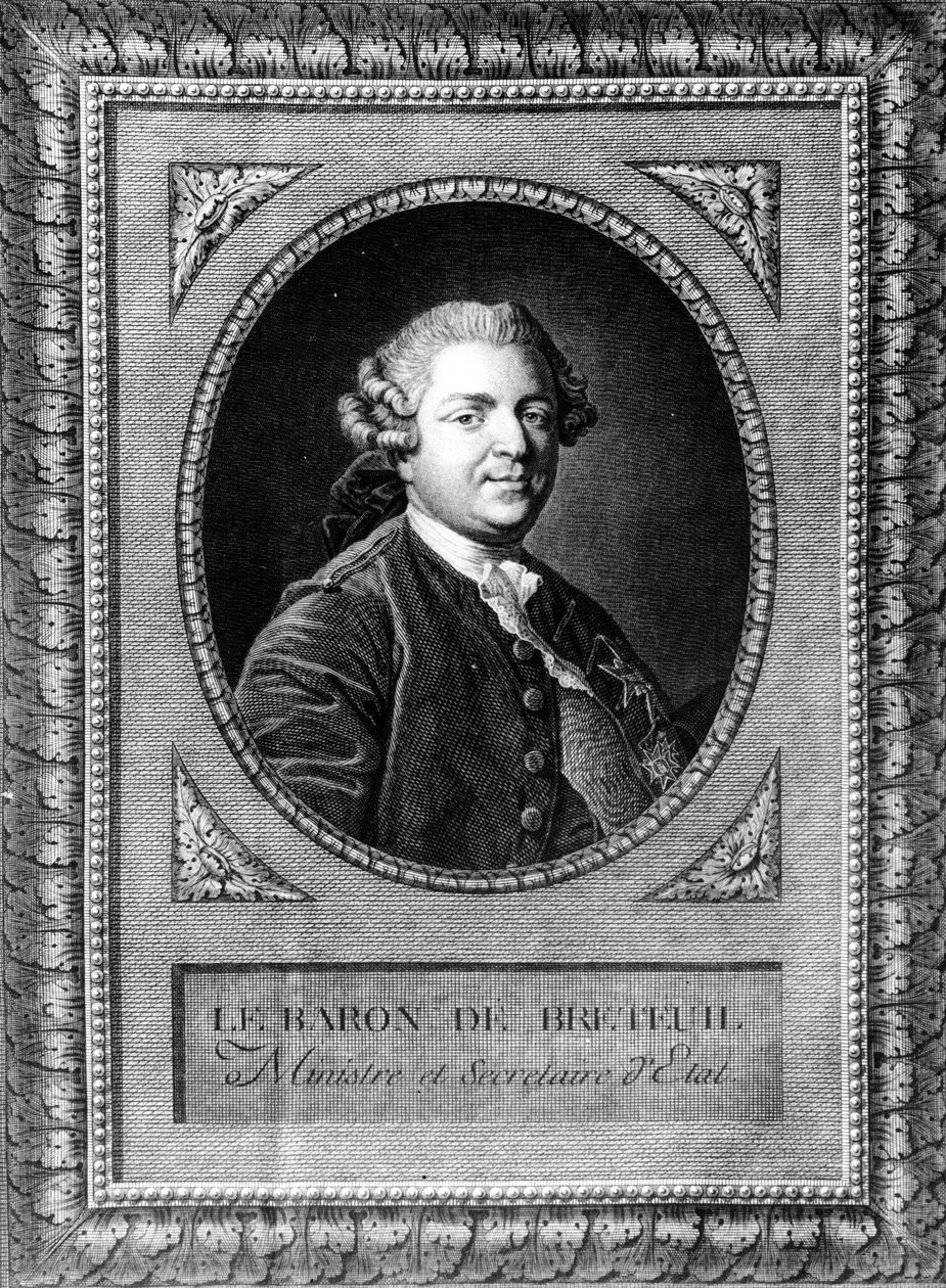 Portrett av Louis Auguste le Tonnelier (1730-1807), baron av Breteuil av Louis Michel van Loo