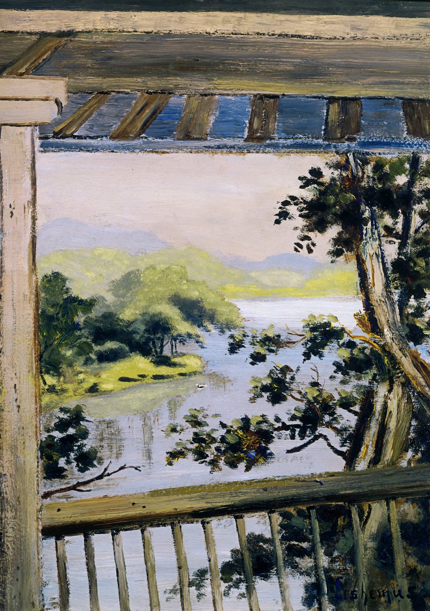 Balkong, Delaware Water Gap av Louis Michel Eilshemius