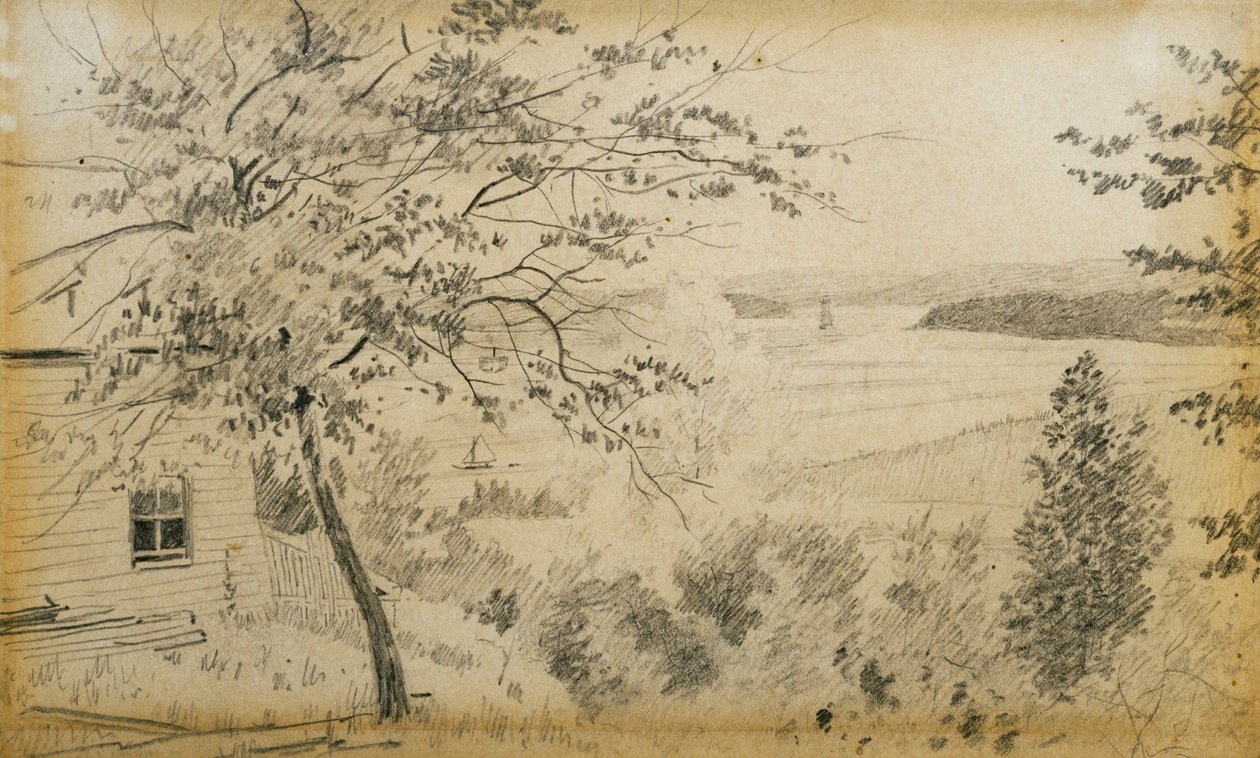 Hudson River av Louis Michel Eilshemius