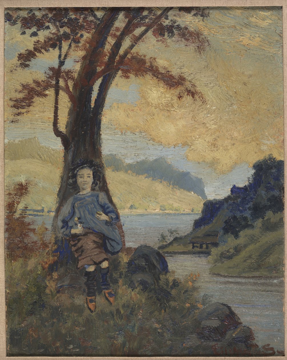 Italiensk jente, ca. 1913 av Louis Michel Eilshemius