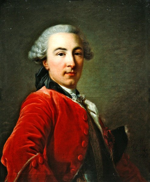 Portrett av markis Edouard Jean de Luker, 1756 av Louis Michel van Loo