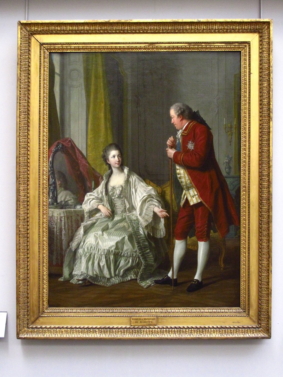 Marquis de Marigny og kona av Louis Michel van Loo