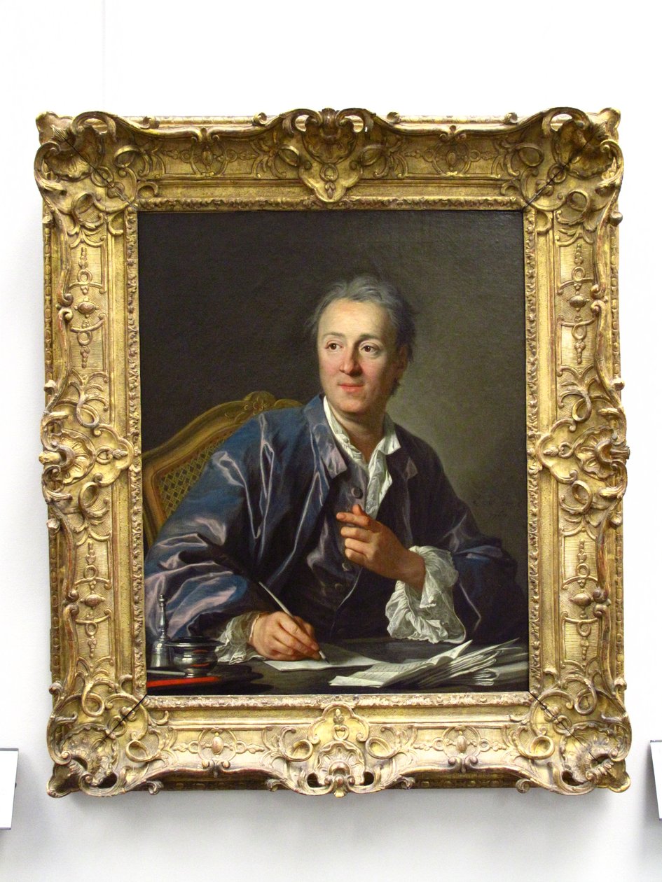 Portrett av Denis Diderot (1713-1784) av Louis Michel van Loo