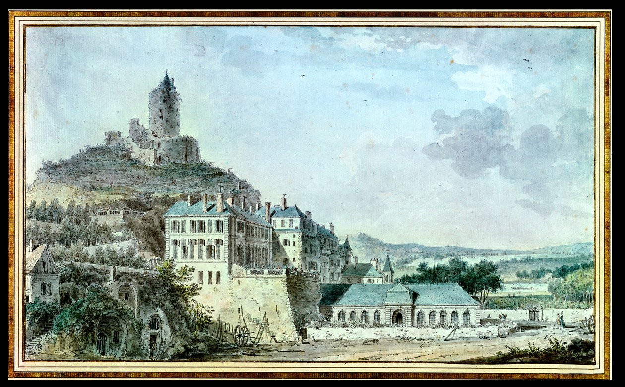 Chateau de La Roche-Guyon av Louis Nicolas de Lespinasse