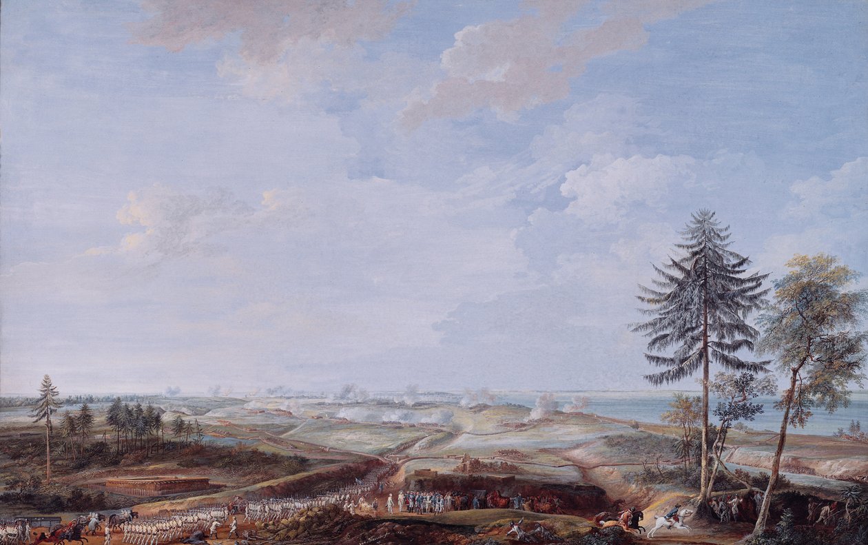 Beleiringen av Yorktown i 1781, 1784 av Louis Nicolas van Blarenberghe