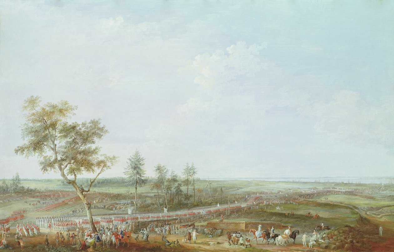 The Surrender of Yorktown, 19. oktober 1781, 1784 (gouache på vellum lagt på papp) av Louis Nicolas van Blarenberghe