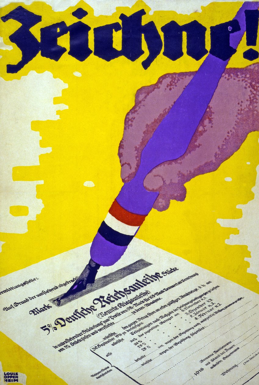 Tegne! Pub. 1918 av Louis Oppenheim