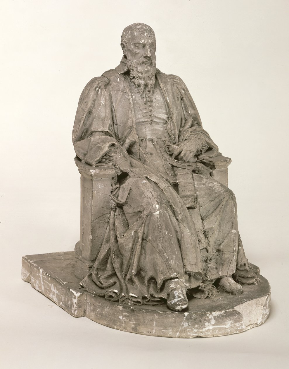 Sittende statue av Michel de L