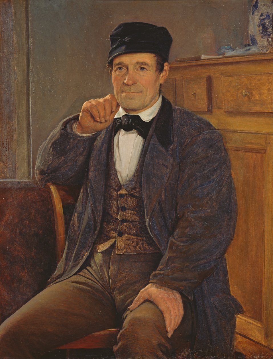 Portrett av faren til kunstneren av Louis Pion