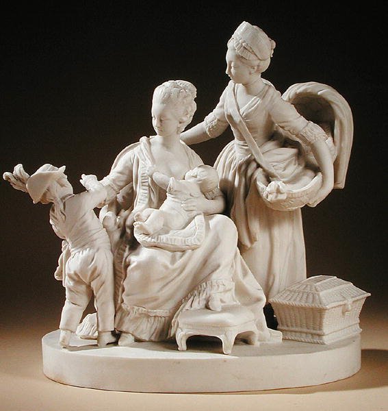 The Nursemaid, 1774 (kjeksporselen) av Louis Simon Boizot