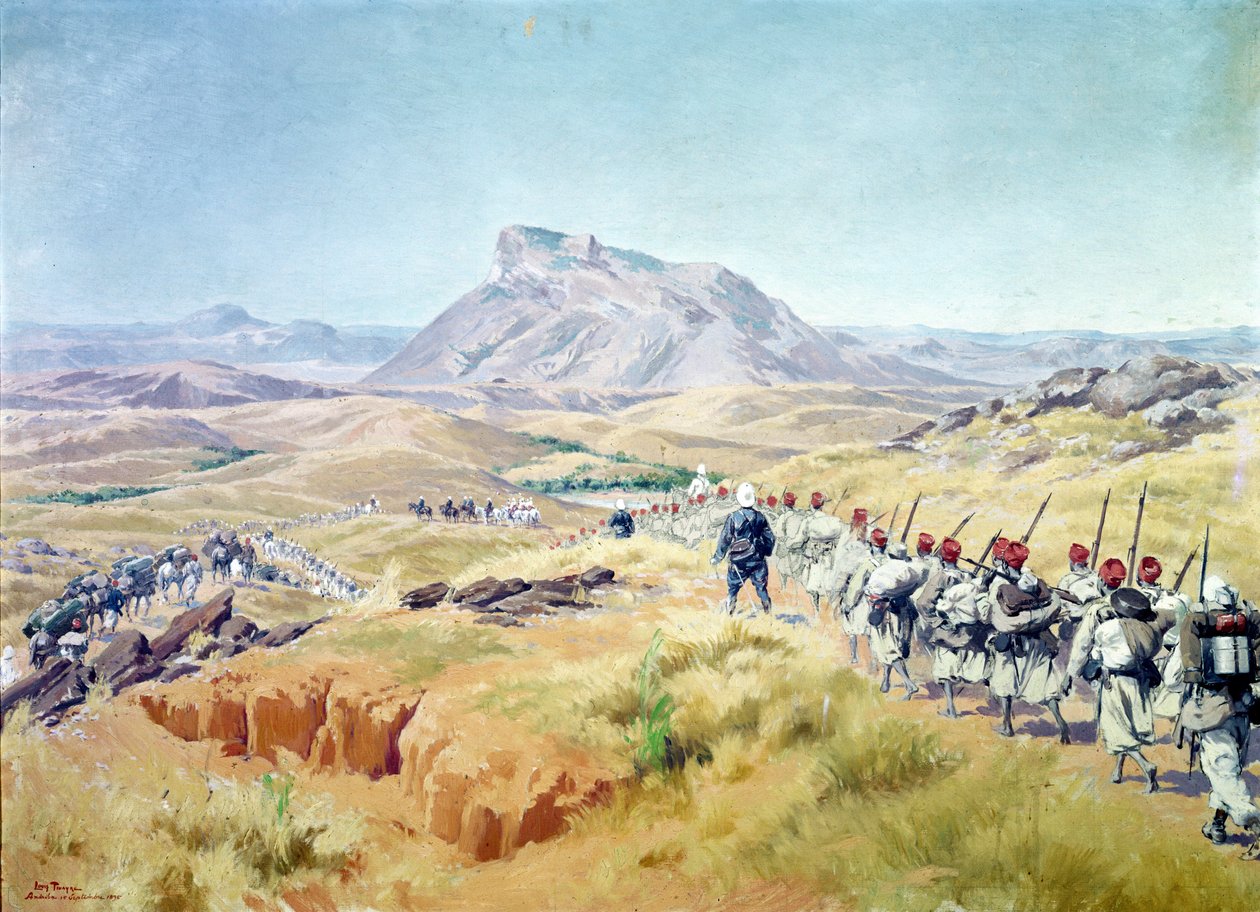The Take of Andriba Peak, Madagaskar, 15. september 1895 av Louis Tinayre